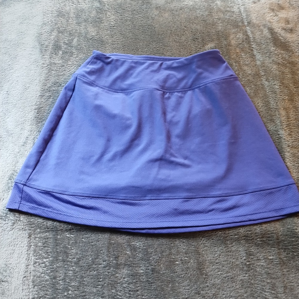 DSG Womens Purple Athletic Skort XS Performance Skirt with Built-in Shorts